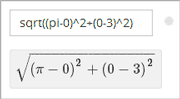 Image of a numerical input probem rendered by the parser.