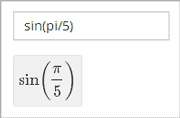 Image of a numerical input probem rendered by the parser.